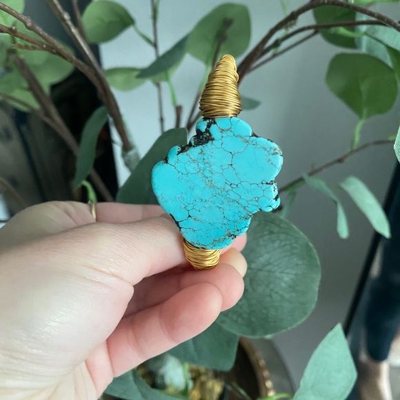 Boho turquoise bracelet - Picture 3 of 5